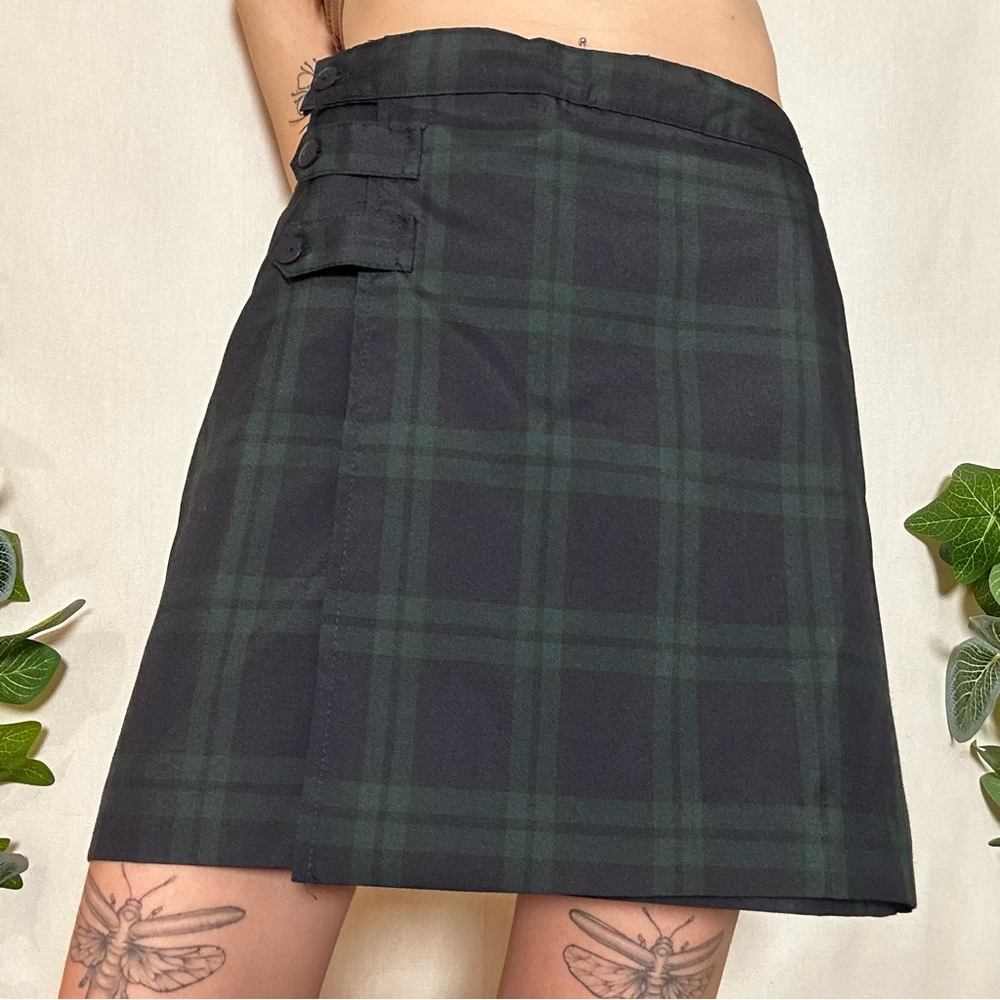 Plaid skort size 26 American vintage brand Dennis